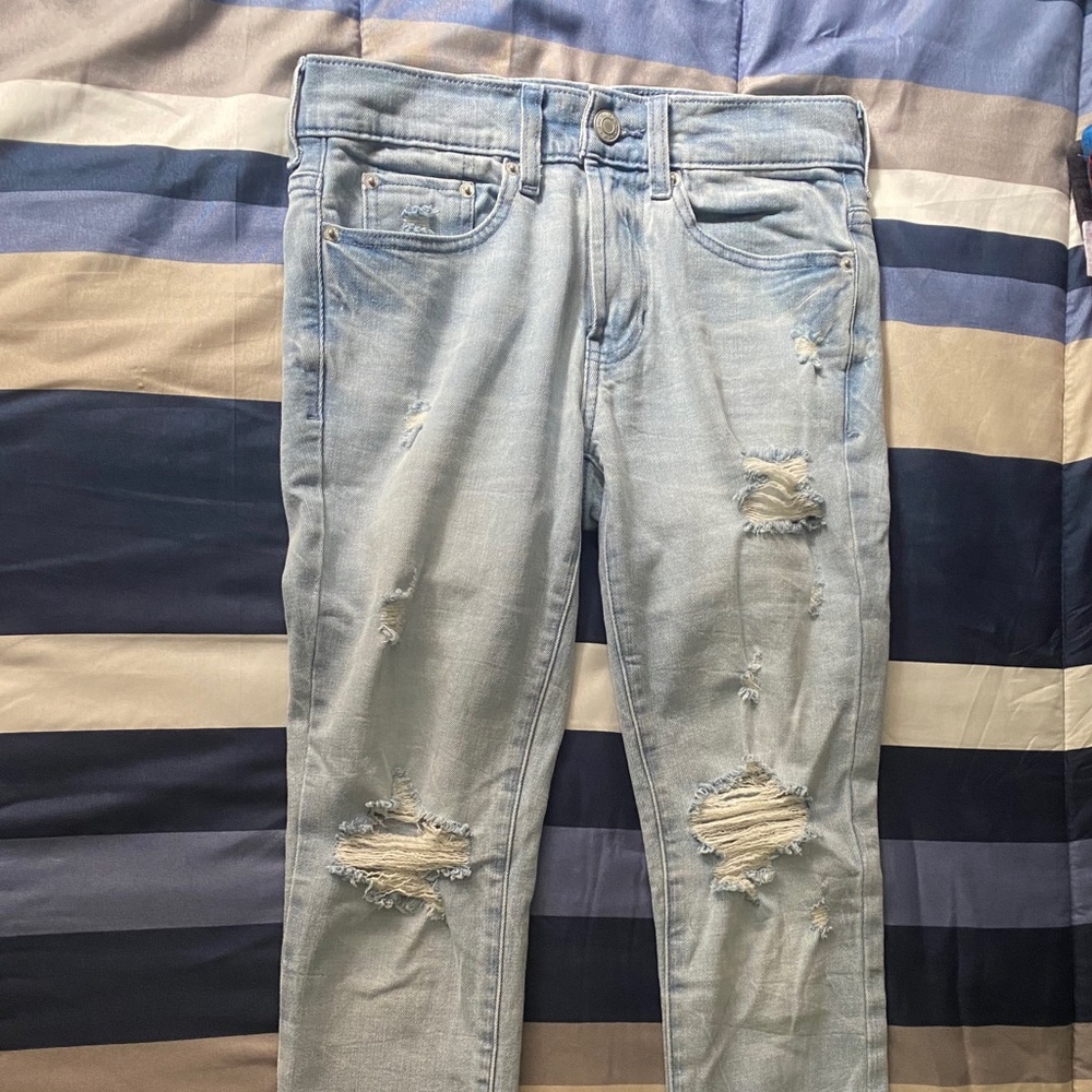 Denim Ripped Skinny Jeans 26x28